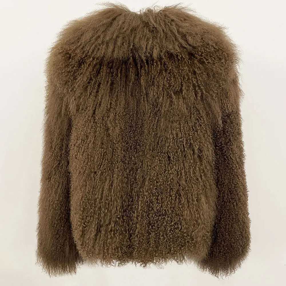 01 Fashion Real Fur Outerwear Fe Natural Mongolia Sheep Fur Coat Women 2025 New Winter Thick Jacket Hair Clothing Lady XJ250804