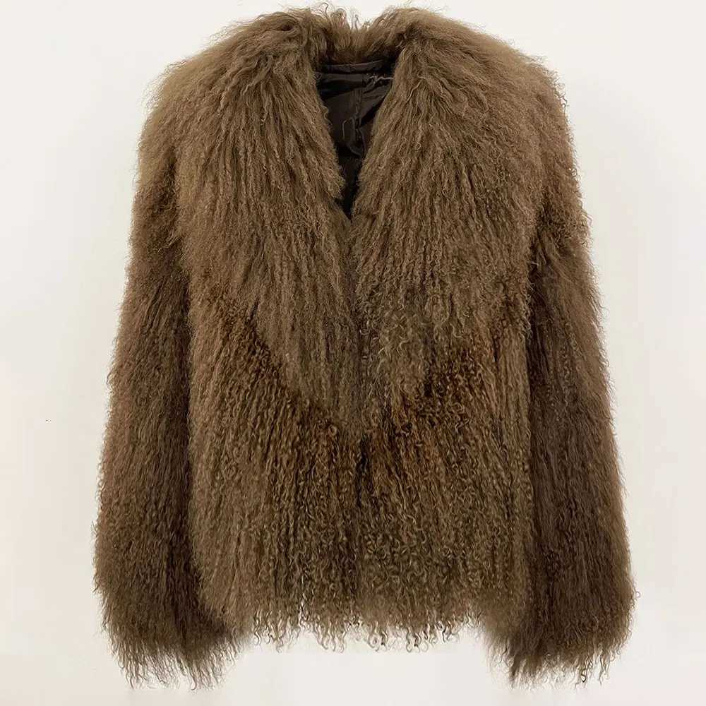 01 Fashion Real Fur Outerwear Fe Natural Mongolia Sheep Fur Coat Women 2025 New Winter Thick Jacket Hair Clothing Lady XJ250804