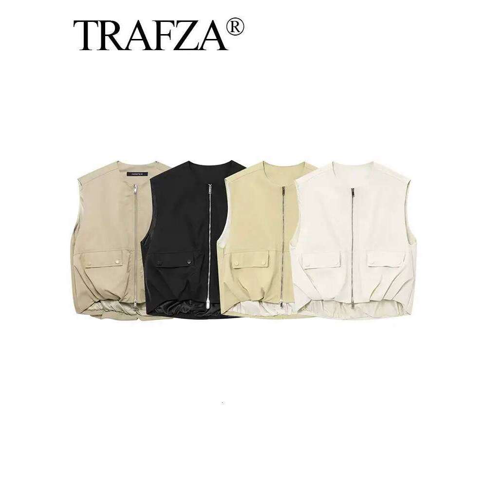 New Women Zipper Pocket Design O-Neck Sleeveless Waistcoat+Buttons Belt Decorate High Waist Long Skirt 2 Piece Set