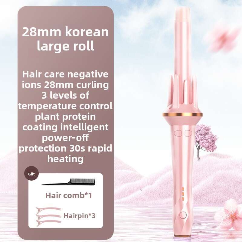 Fully 28Mm Automatic Iron Lazy Curling Negative Ion Styler Curls Big Waves No Hair Damage Wholesale