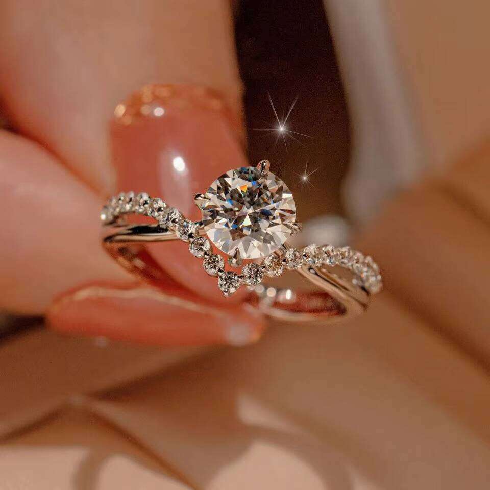 Wholesale Jewelry Hot Seal Classic Wedding Woman Ring 10k/14k/ Gold Sterling Sier Custom Trendy Rings