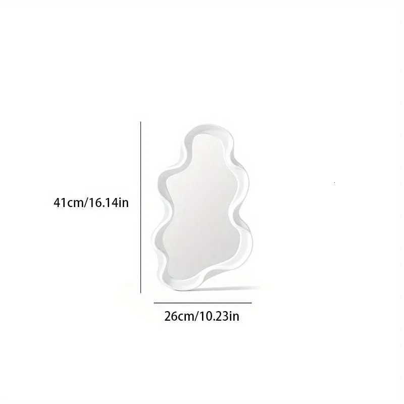 Irregular Decorative Mirrors Full Body Wall Mirror For Home Room Cloud Shape Makeup Mirrors Room Decor Wall-Mounted Z250807