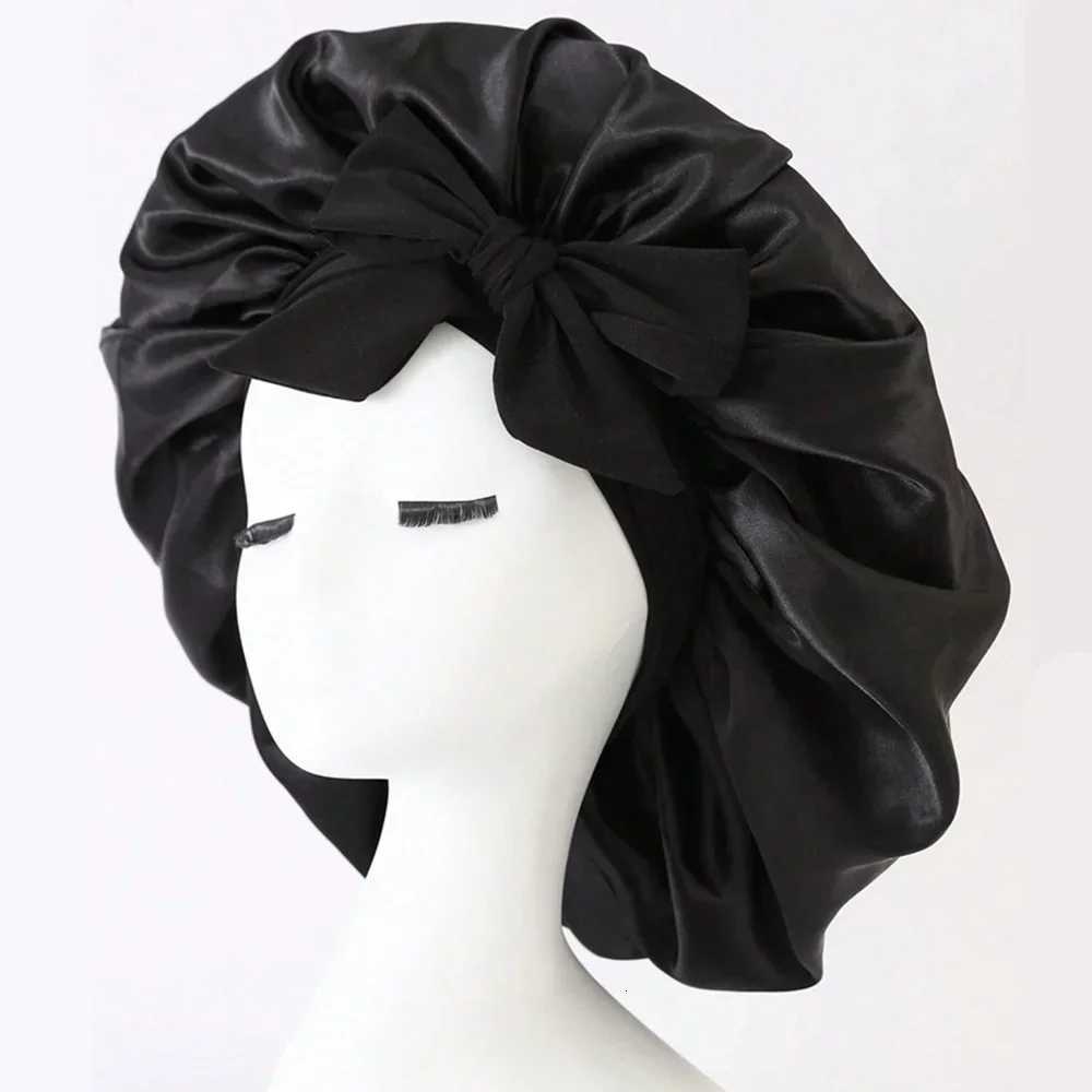 Satin Bonnet Silk Bonnet Adjustable Bonnet for Sleeping Hair Bonnet with Tie Band Bonnets for Women and Men Z250808