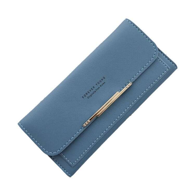 Women's Long 2024 New Korean and Japanese Style Large Capacity Multi-Card Slot Fashion Simple Versatile Foldable Clutch Wallet