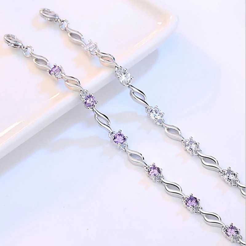 925 Sterling Silver Charm Bracelet For Decoration Fine Jewelry Cute Romantic Style Women Girls Party Engagement Z250807