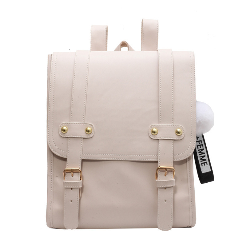 2025 Autumn New Women's Backpack New Retro Style Buckle Belt Design Women's fashion Backpack Commuter Backpack Autumn New Color Contrast Des
