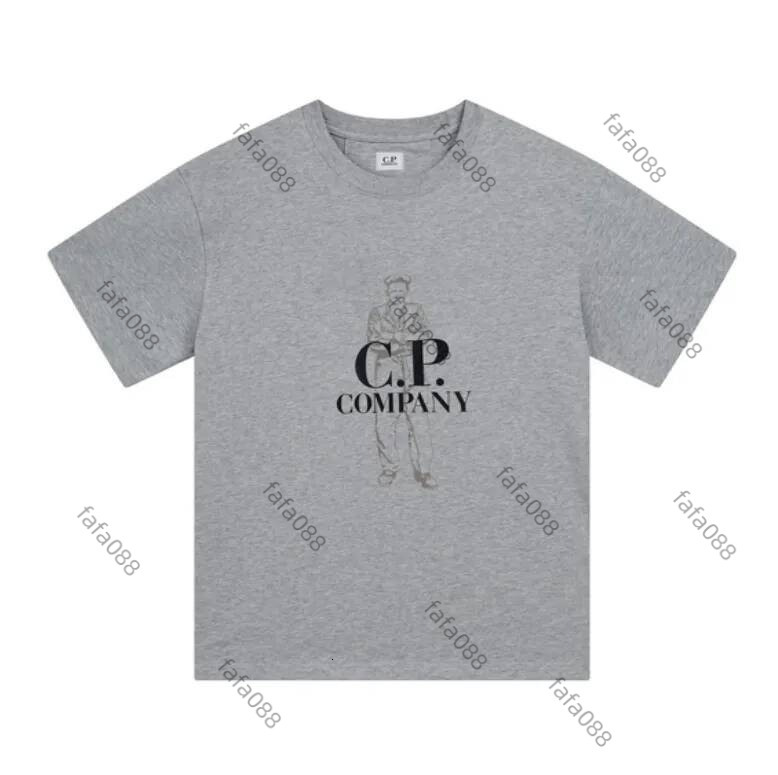 Companie Men's T Shirts Prowow American Korean Loose Round Neck Pullover Short Sleeved Half T-Shirt C.P Outdoor Sports Top Cp Simple Casual Lens Tee fc0