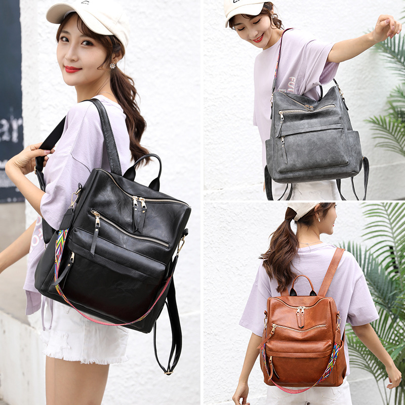 Designer Free Delivery To Your Door Bag Cross-border Bag Retro Backpack For Women Korean Version New Trendy Designer Bag Tote Bag Purse Leather Large 