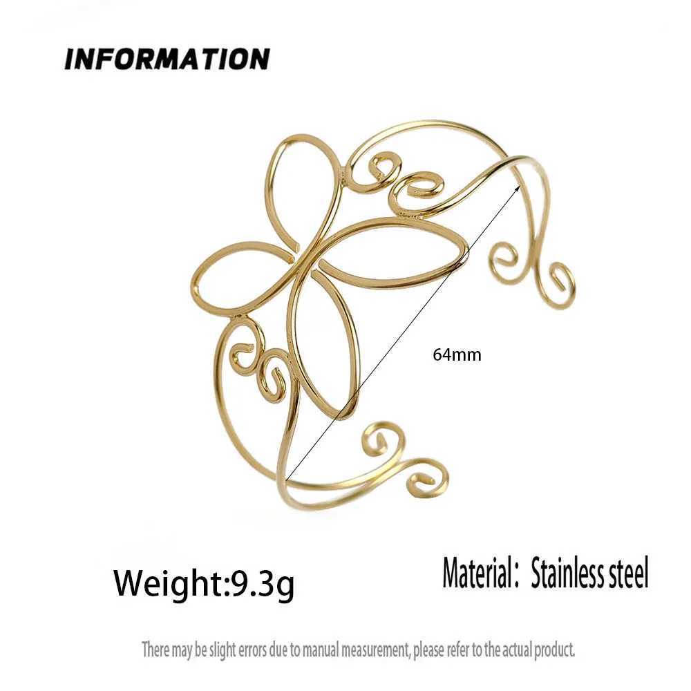 Creative Wire Button Pattern Butterfly Ungolded Womens Bracelet High-Quality Waterproof Metal Bracelet Party Jewelry Z250807