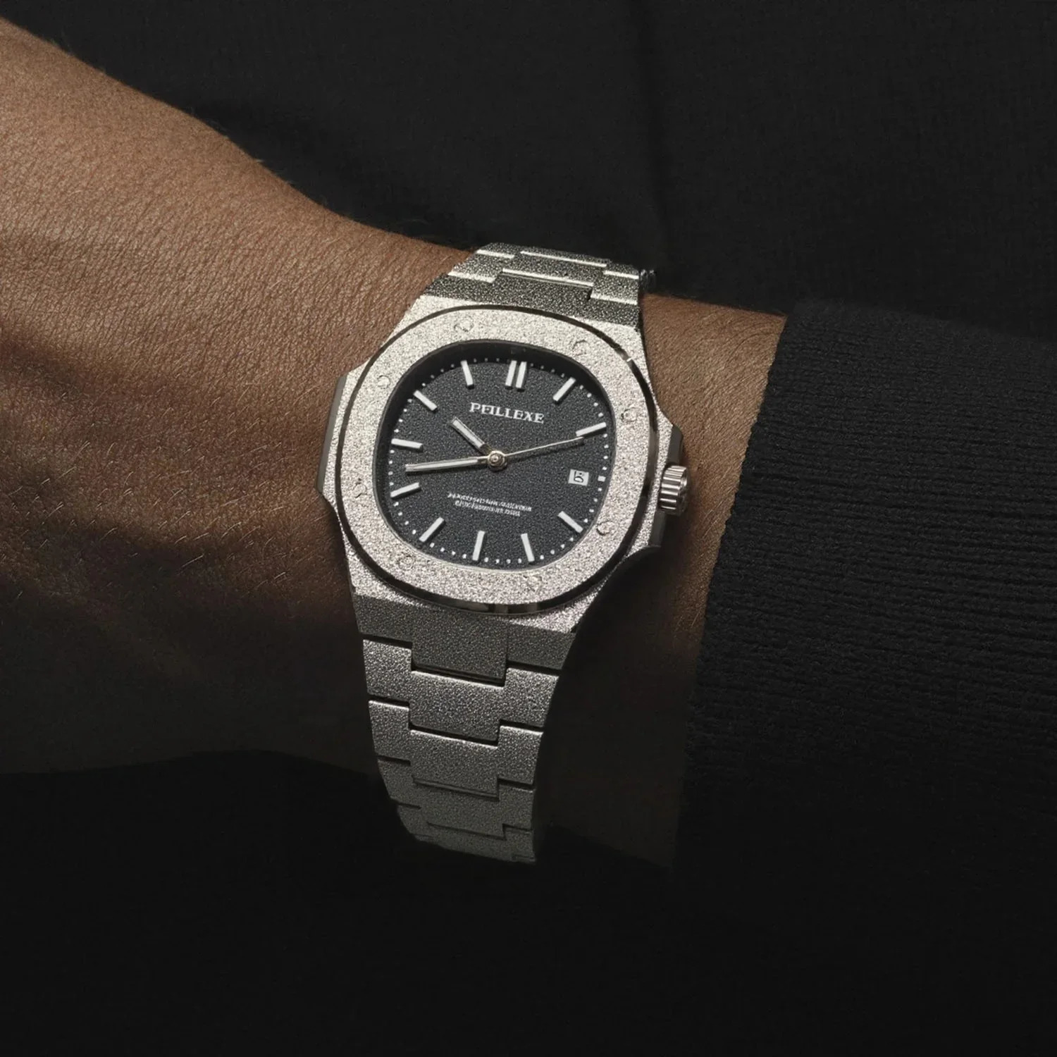 Silver Black Matte Material Business Quartz Watch Men High Quality Cool Dial Classic Personality Original Watches Men Clcok 250807