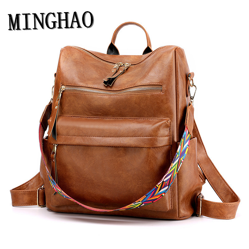 Designer Free Delivery To Your Door Bag Cross-border Bag Retro Backpack For Women Korean Version New Trendy Designer Bag Tote Bag Purse Leather Large 