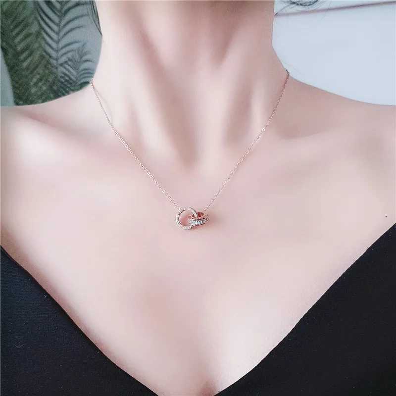 Stainl Steel Famous Brand Ran Numerals Pendant Necklace for Wan Necklace Luxury Jewelry Fem Top Qu Wholes S250808