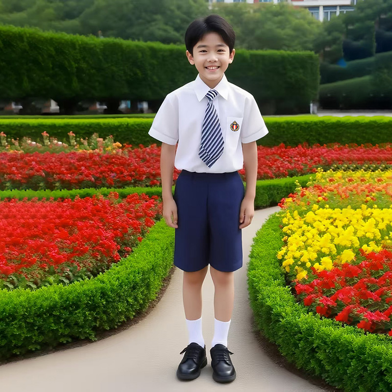 Wholesale customized sweet school uniforms, boys' and girls' sets, uniforms