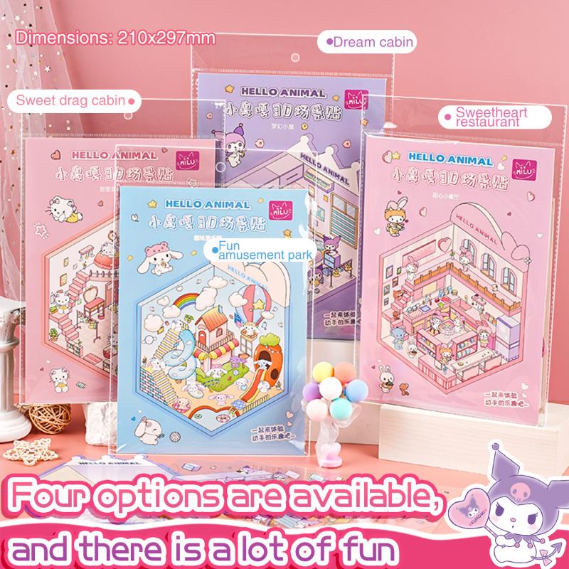 Kids' Interactive Smart Playset: Build Your Own Scenes with Lifelike Paper Decals