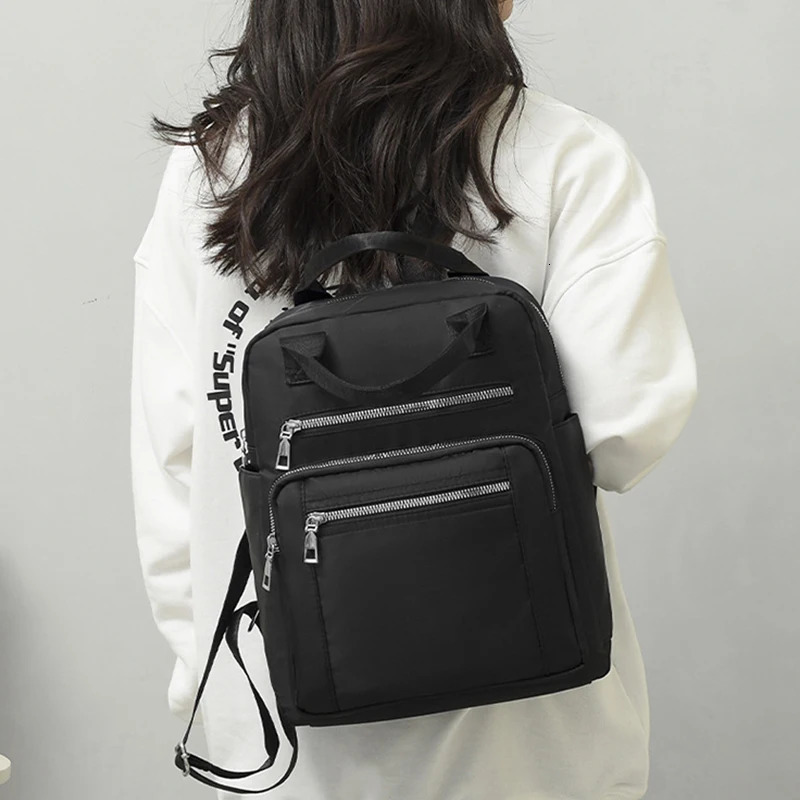 Women Backpack Travel Casual Waterproof Oxford Shoulder Bags Female Large Capacity Handbag Rucksack Multi-function School Pack 250807
