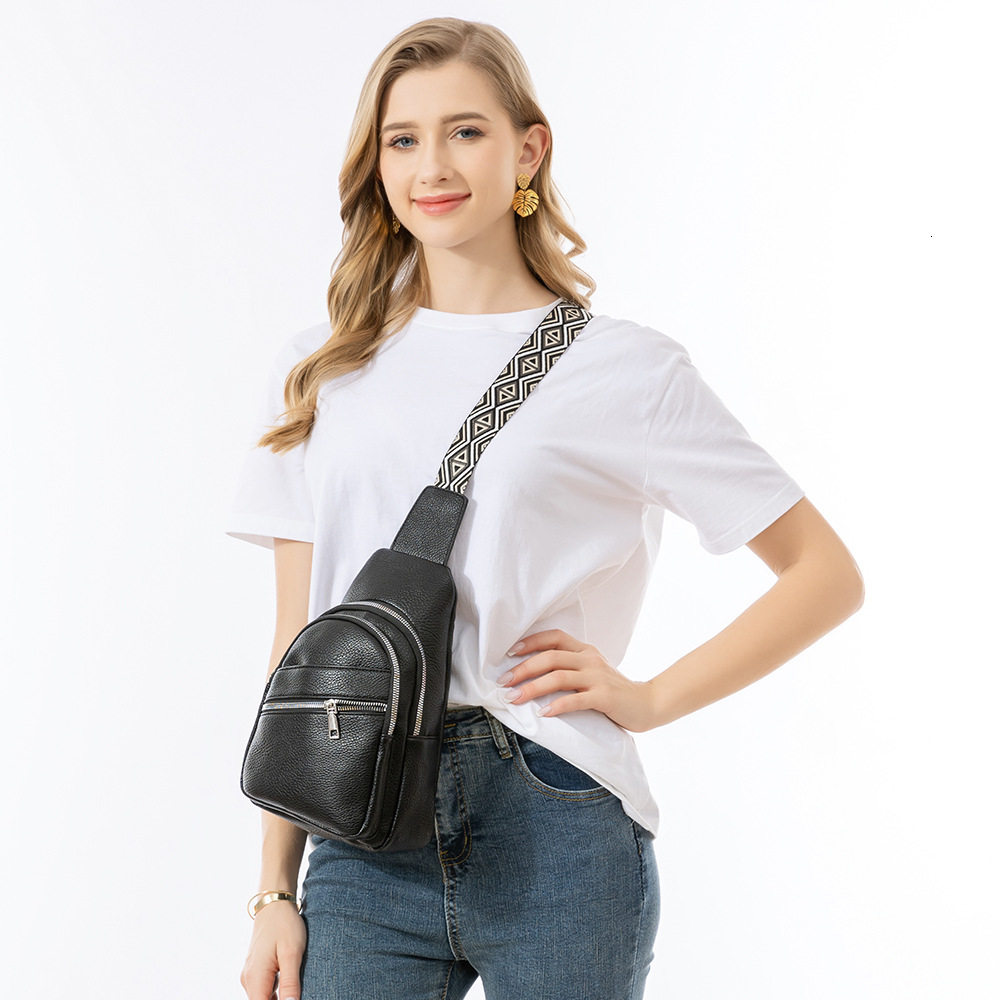Free Shipping Designer Bag PU Leather Large Capacity Bag For Luxury Bag Women Casual Travel Multifunctional Chest Bag Crossbody Versatile Backpack For