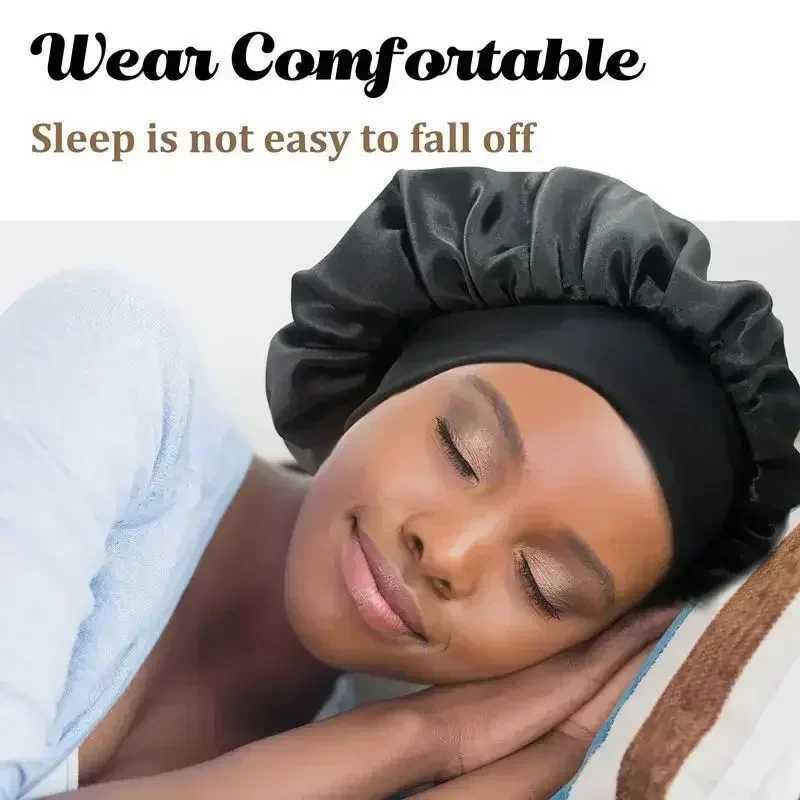 Cotton Wide-brimmed Nightcap Styling Silk Headband for Sleeping Nightcap with Elasticated Floppy Band Cap Hair Shower Cap Z250808