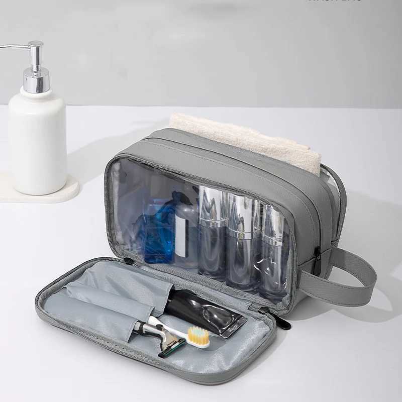 Hanging Toiletry Bag Large Capacity Waterproof Portable Travel Necessaire Case Cosmetic Bag for Men Wen Beauty W Pouch Y250808