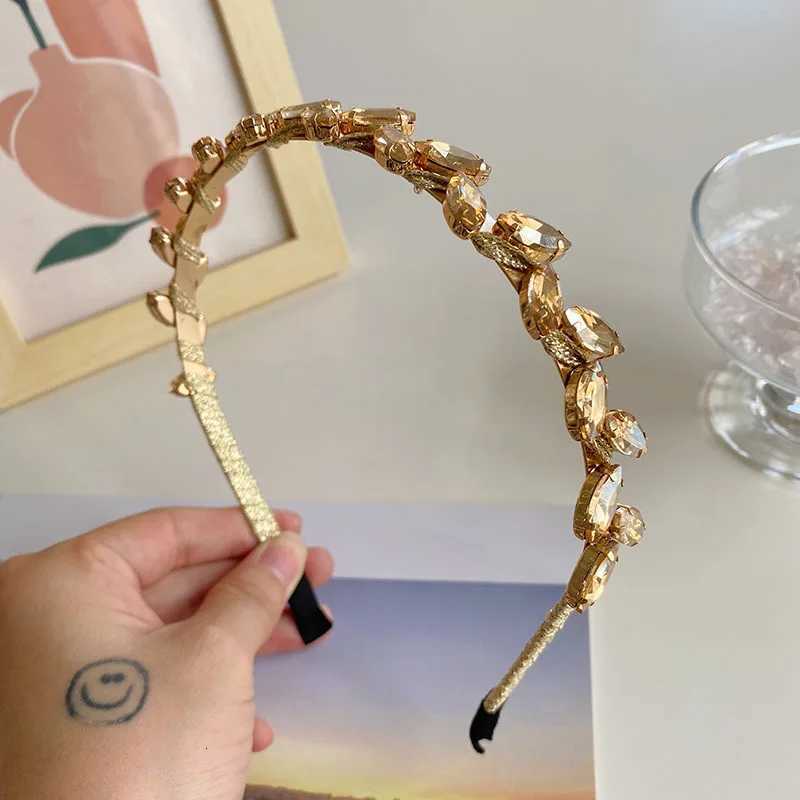 Bohen Gold Silver Rhinestone Hair Band Hair Accessories Y250808