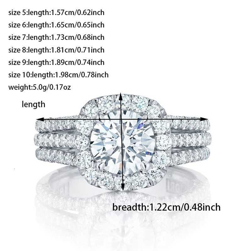 Moonso Arrival Luxury Gold Silver Color Engagement Ring for Women Anniversary Gift Jewelry Wholesale R8444b Y250808