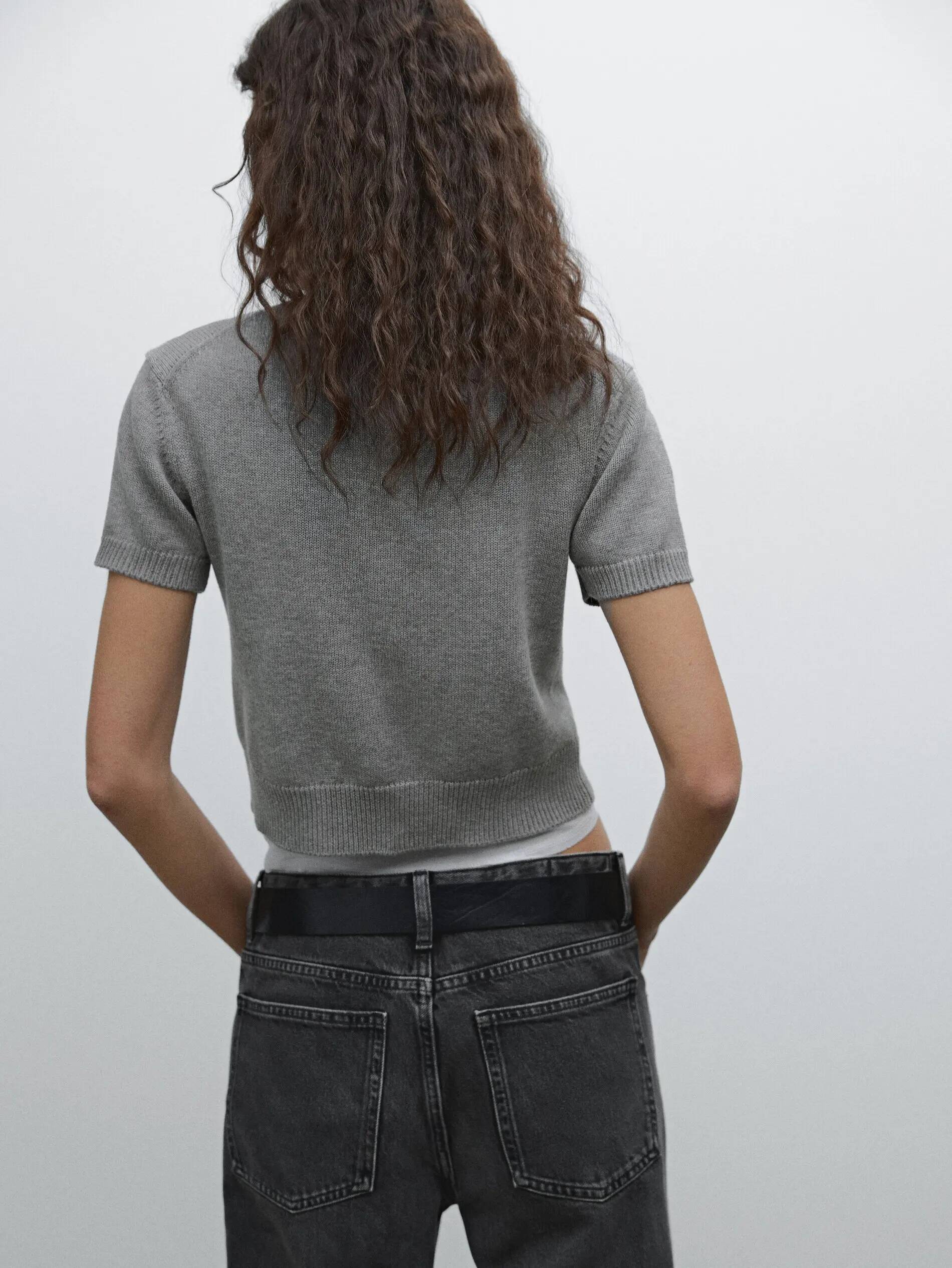 Ethereal MD 2025 massidutti spring new style of Ladies' casual stylish commuter round-neck short-sleeved knitted cardigan dongdumaoyi
