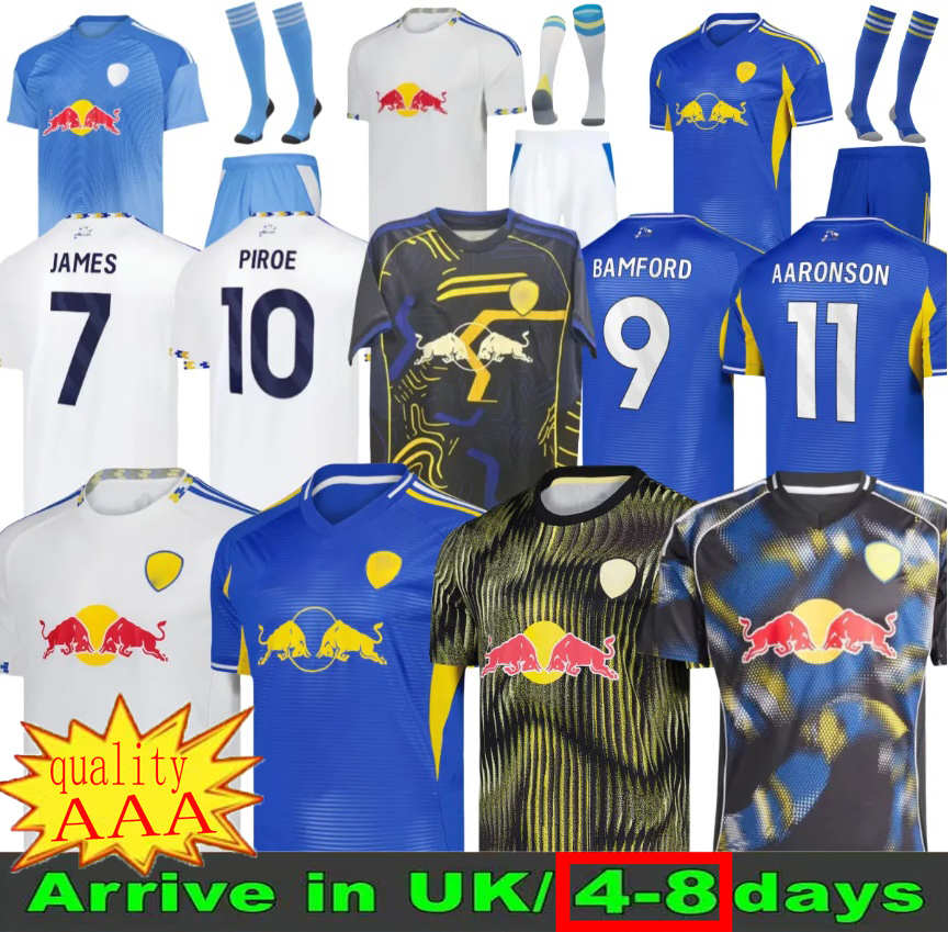 25 26 Leeds Unitedd fans player AMPADU Llorente leeds football shirt Soccer Jerseys STRUIJK RODON ROTHWELL BAMFORD PIROE AARONSON MATEO JOSEPH Uniforms kids kit boy