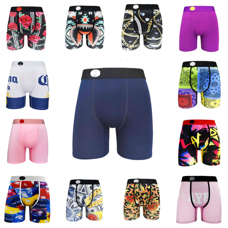 2025 New Designer Underpants For Boyfriend Husband Mens Print Underwear Extended Length Sports Breathable Boxer Shorts