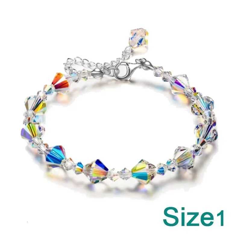 1pcs Women Trendy Cube Crystal Bracelet Luxurious Personality Versatile Wrist Chain Best Friend Gift Z250807