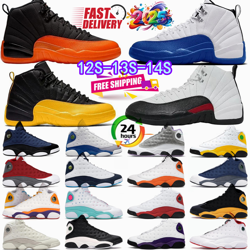 2025 Designer free shipping Flu Game 12s 12 Basketball golden Shoes for 13 13s Got Game blue Men 14 Clot Hyper mens Outdoor Sports Shoe 14s Mens University Sneakers