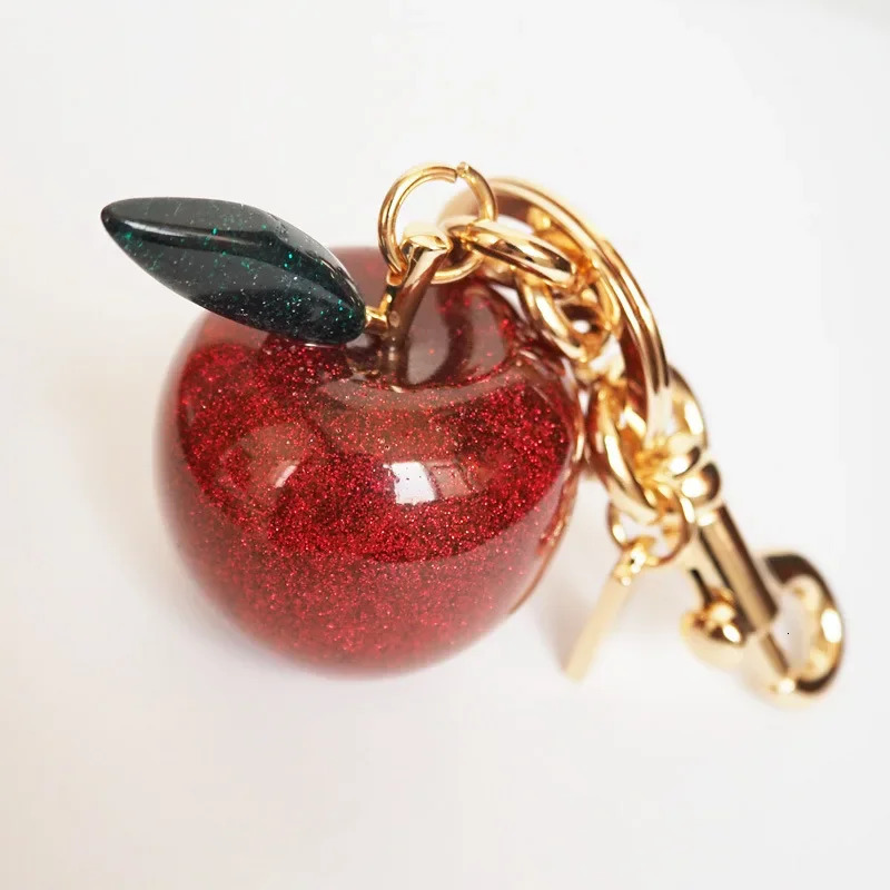 Apple Fruit Bag Charm Key Chain Accessory Purse Charm Gifts for Women 250807