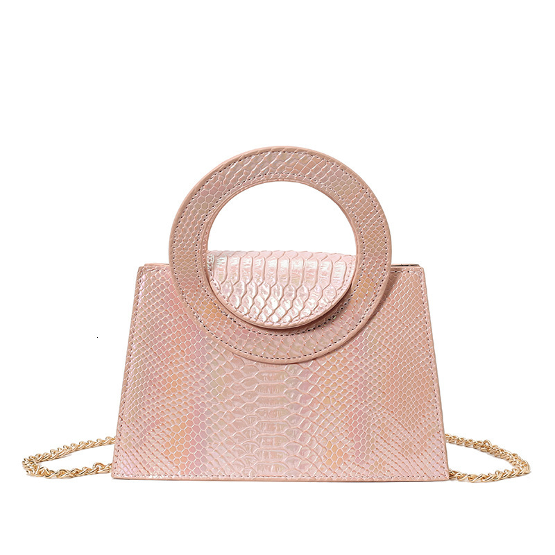 Luxury Brand Designer Bag High-End Colorful Glossy Crocodile Pattern Hot-Selling New Handbag Crossbody Bag High-End Wedding Bag