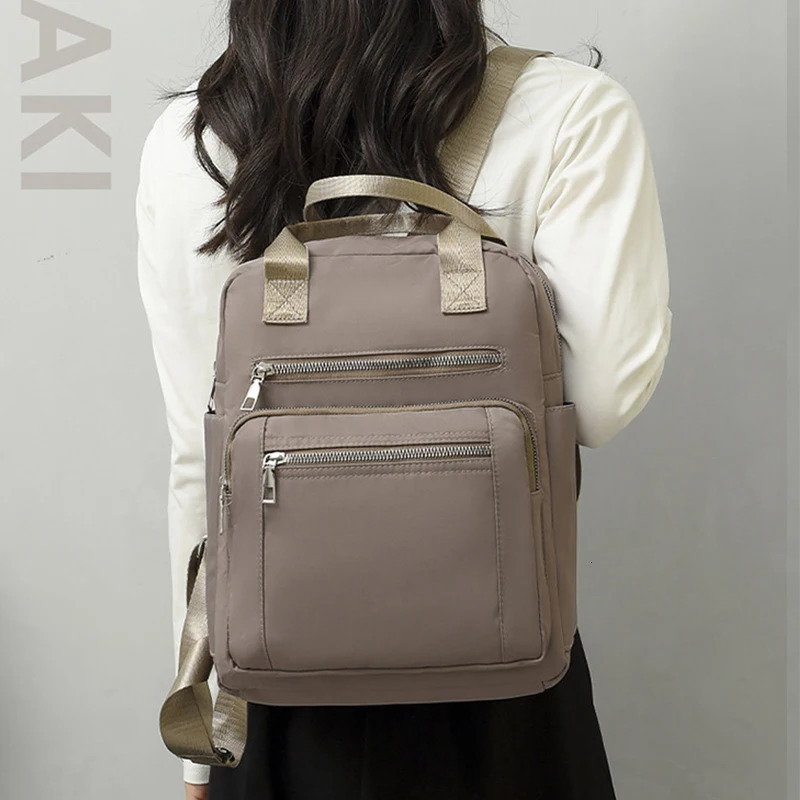 Women Backpack Travel Casual Waterproof Oxford Shoulder Bags Female Large Capacity Handbag Rucksack Multi-function School Pack 250807