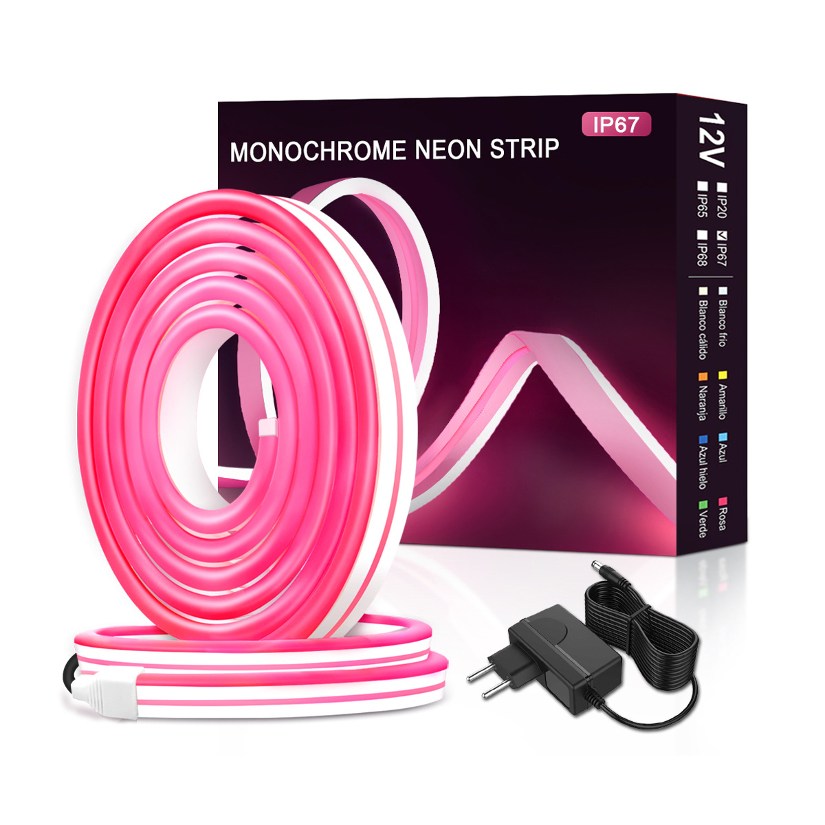 RGBLED Controlled Colorful Neon Light Strips Brighten Your Space Remotely-HCP074