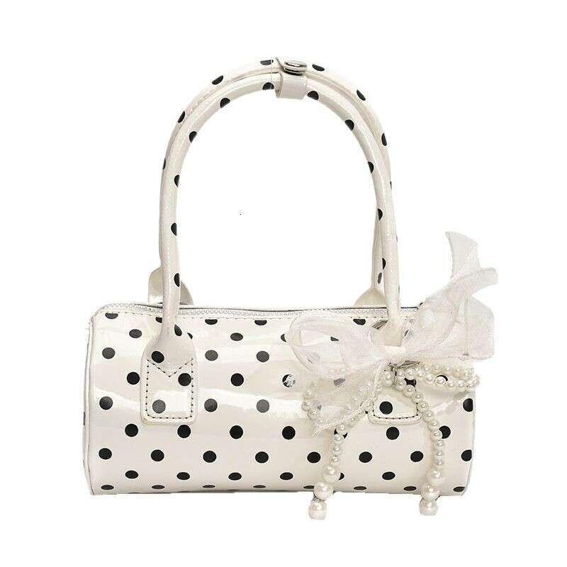 2025 New Dotty Handbag Small Tote Korean Style Trendy Pillow Polka Dot Multifunctional Crossbody Women's Bag