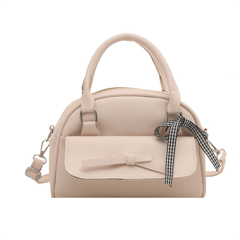 2025 Autumn New Shell Bag Women s trend Shoulder Niche Design Fashion Style Bow PU Leather Simple Crossbody Designer Handbag