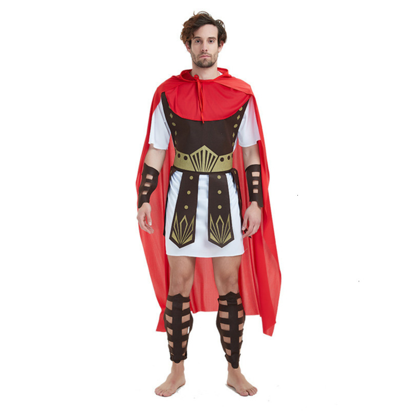 Halloween Cosplay Men and Women Parent-Child Ancient Roman Warrior Costume Annual Performance Noble Greek Prince Outfit