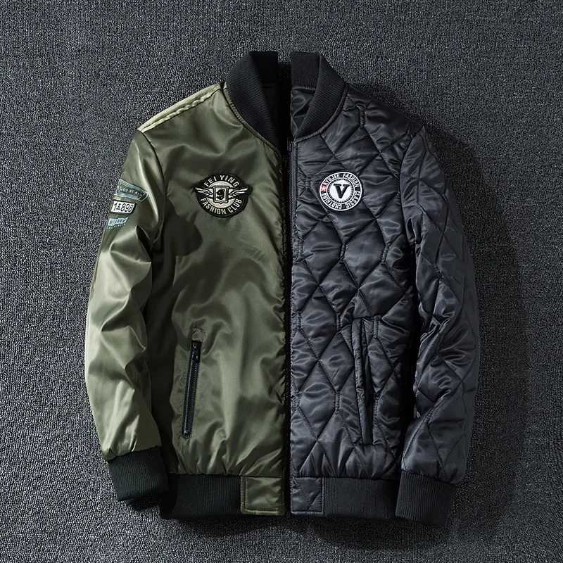 Cross-Border Wearable Autumn/Winter MA Bomber Jacket Mens Air Force Baseball Uniform Workwear Jacket Mens Casual Clothing W250809