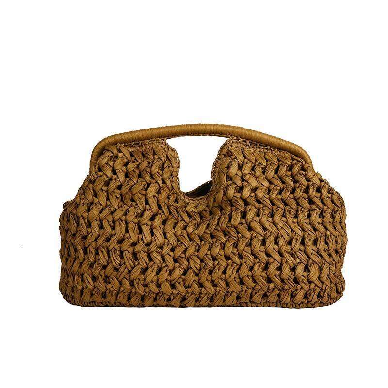 designer straw tote handbag fashion summer beach for women clutch bag woven rattan bags female travel purses sac