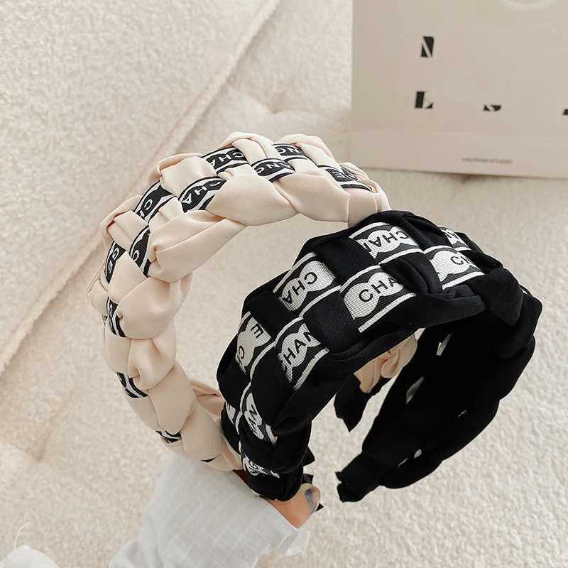 Wide Wen Haiands Satin Cloth And Change Letter Ribbon Braided Bands For Adt Casual Shop Party Piece Y250809