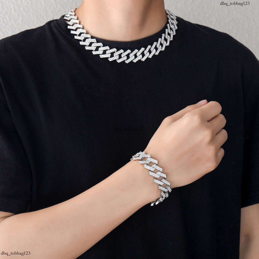 Bar Cuban Chain 19mm Personality Trendy Men's Hip Hop Bracelet
