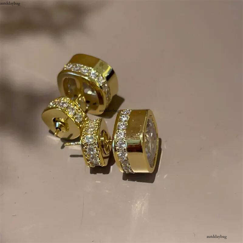 Choucong Handmade Stud Earrings Jewelry Sterling Sier Gold Fill 5A Cubic Zircon CZ Dia Gemstones Elegant Party Women Square Earring Gift