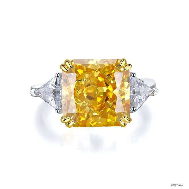 2025 Choucong Elegant Sparkling Jewelry Genuine 100% S Sterling Sier Ice Cut Multicolor Moissanite Dia Eternity Party Lady Aquamarine Wedding Ring Gif