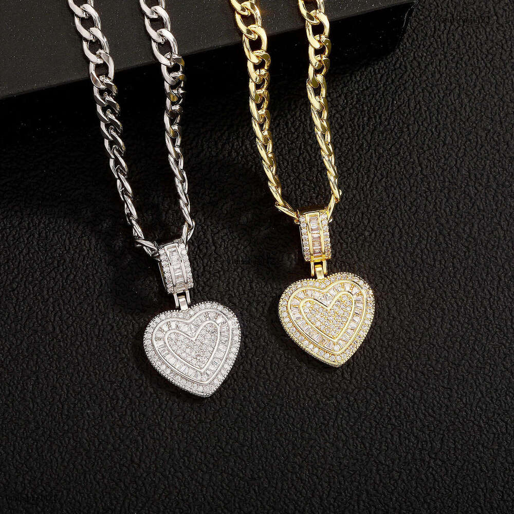 Niche Gold-Plated Heart NK Collarbone Chain Metal Hip-Hop Accessories Cross Pendant Necklace for Women