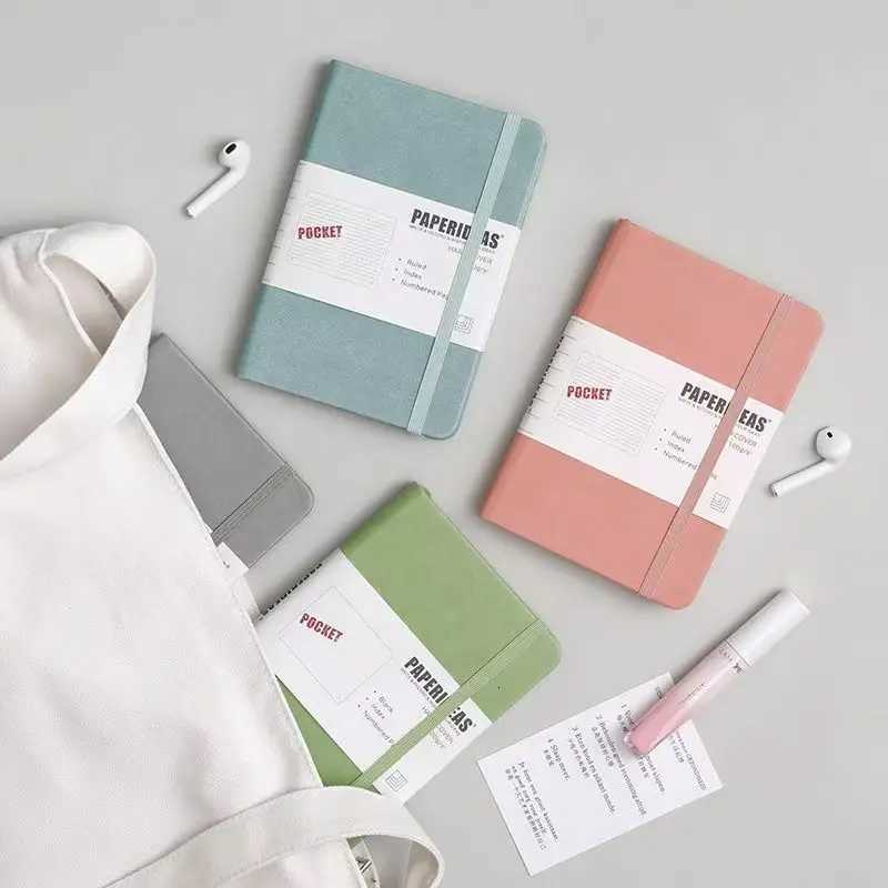 6 Dots Pocket Notebook with Number Pages Compact Portable Mini Bullet Journals for Note Taking Planning Organizer Z250809
