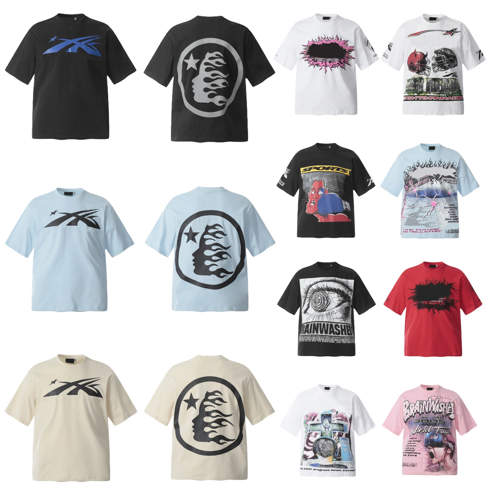 helloween shirts mens designer t shirt for men women graphic tees print fashion tshirt designer hellness shirt hellly round neck short sleeve clothing