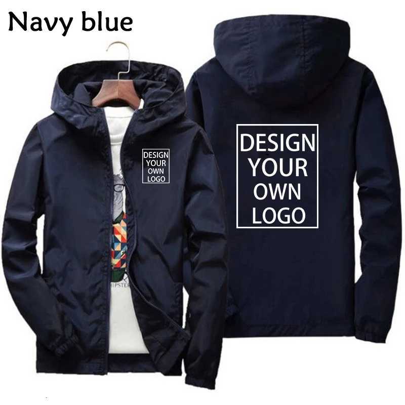 Customized Autumn and Winter Mens Hot Printed Hoodie Zipper Sweatshirt Hooded Jacket Outerwear Tops Coat W250809