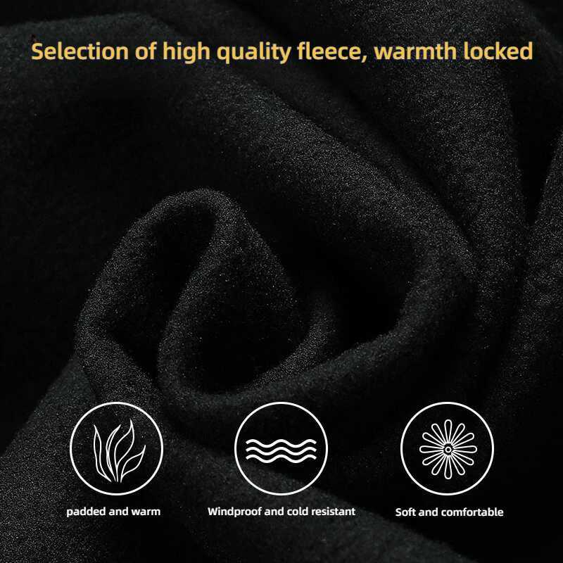 Winter Mens Outdoor Jackets Fleece Lining Windbreaker Waterproof Hiking Warm Jacket for Men Detachable Hat Casual Coats W250809