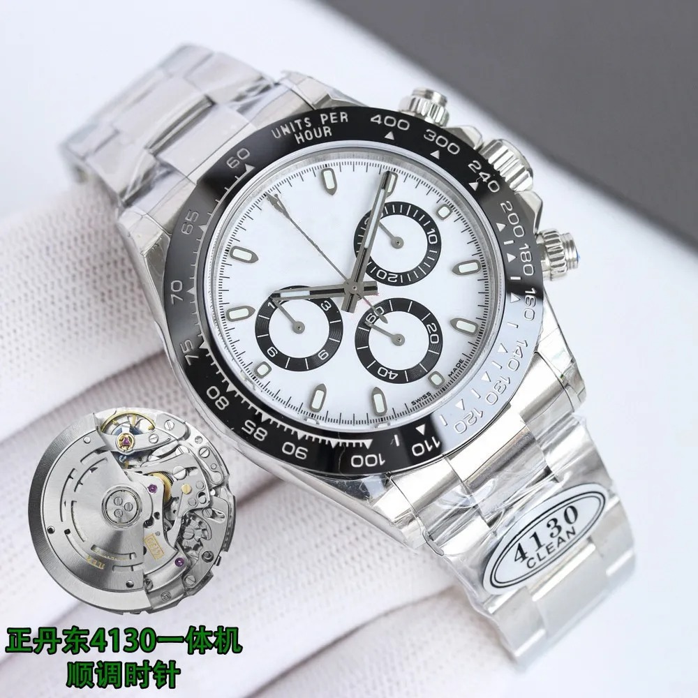 Clean Factory Day Tona M116500LN-0001 AAAAA 5A Quality 1:1 Supeclone 40mm Mens Watch Automatic Mechanical Chronograph 4130 Movement