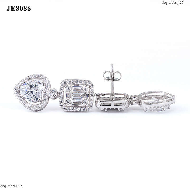ICED OUT New 5A Zircon EarringIced Out VVS Plated Hip Hop Trendy Brand Jewelry Accessories