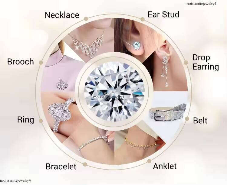 XG New Arrived Sier Plated Gold Vvs Moissanite Pass Dia test Fine Jewelry Bracelets Bangles Women Men